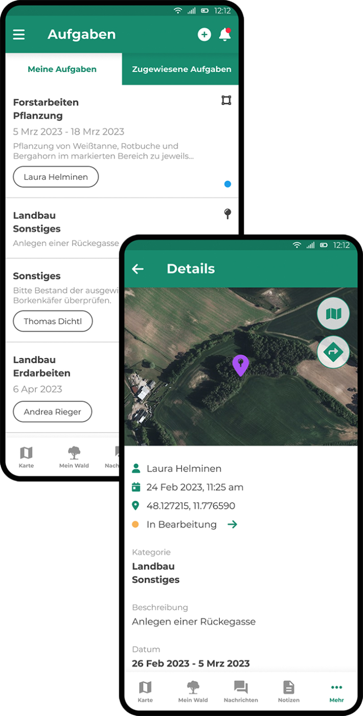In WoodsApp you have plenty of handy features to manage better your forest and to chat with other forest owners. We add new features all the time.
